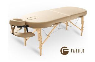 Masážny stôl drevený Fabulo GURU Oval Set