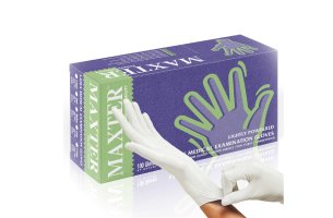 Rukavice Maxter Latex Pudrované (100ks/bal.) XL