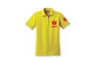 Záchranárske tričko s golierom - Ambulance