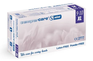 Rukavice Sempercare Nitrile Velvet Bezpudrové (180ks/bal.) XL